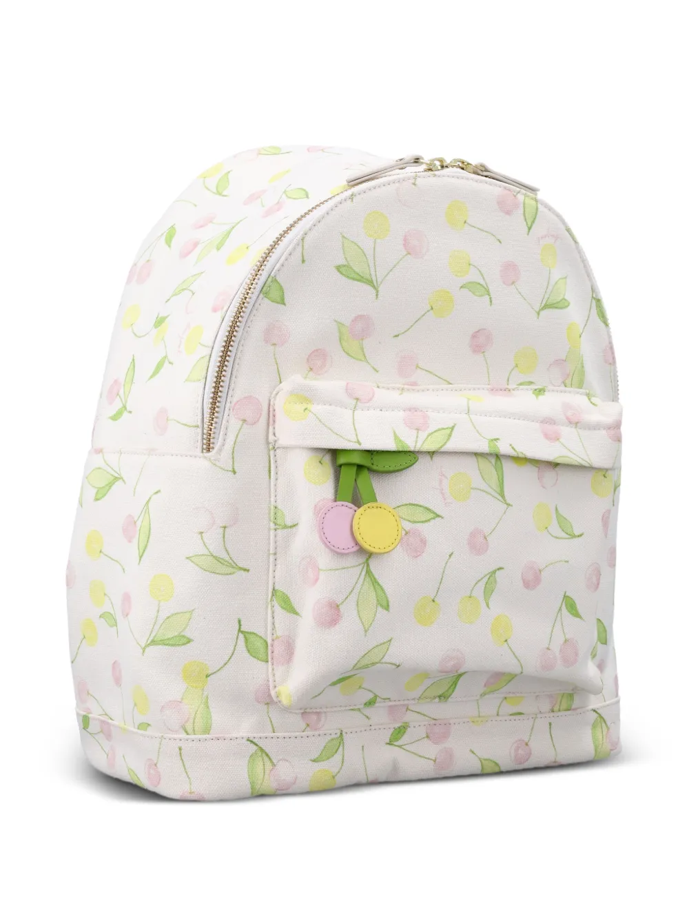  Bonpoint Cherry-patterned Backpack - Neutrals 