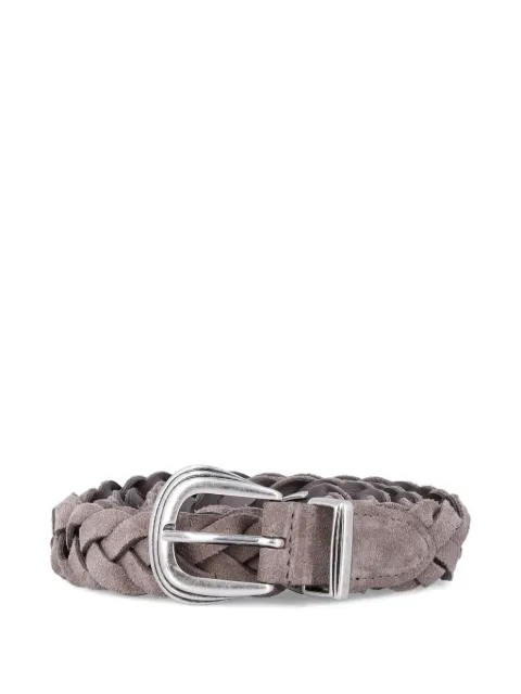 Fabrizio Mancini braided buckle belt
