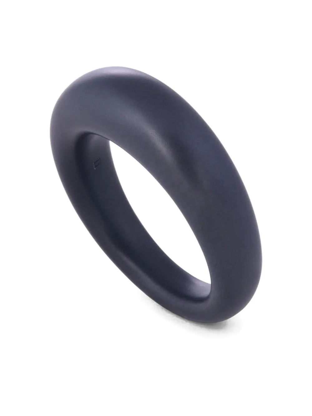  Sidney Garber Dome Titanium Ring - Blue 