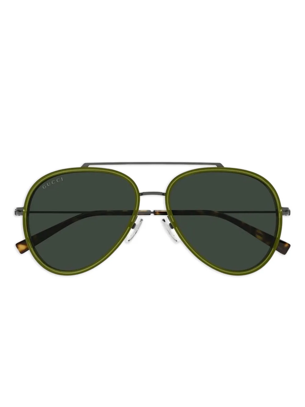 Gucci Eyewear pilot-frame sunglasses - Verde