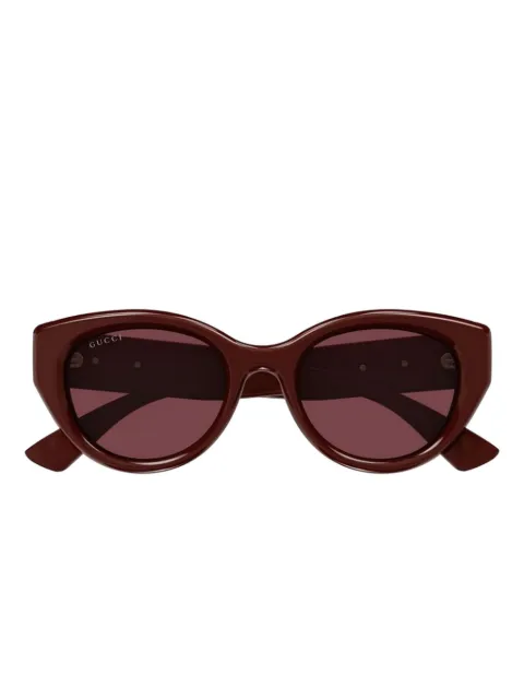 Gucci round-frame logo-detail sunglasses