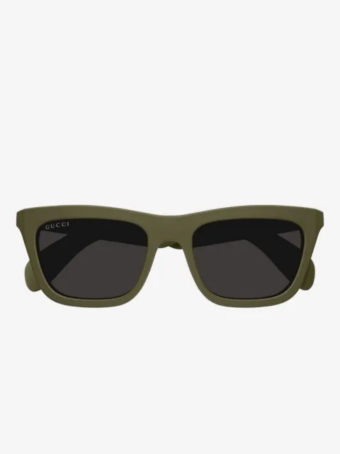 Gucci logo rectangle-frame sunglasses
