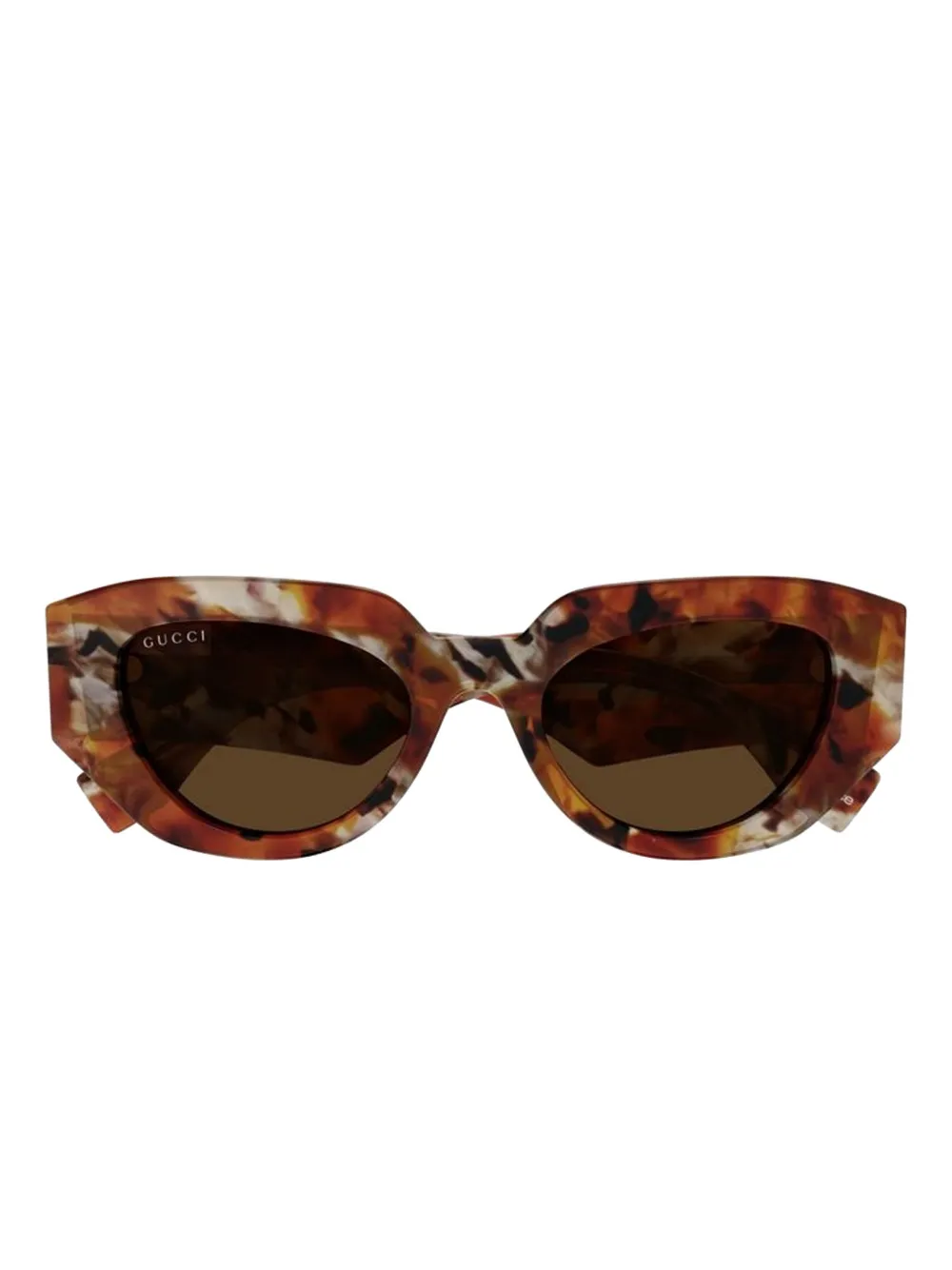 Gucci Eyewear havana round sunglasses - Marrone