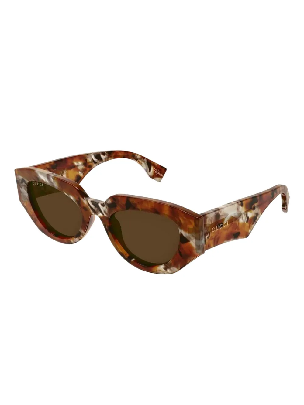 Gucci Eyewear havana round sunglasses - Bruin