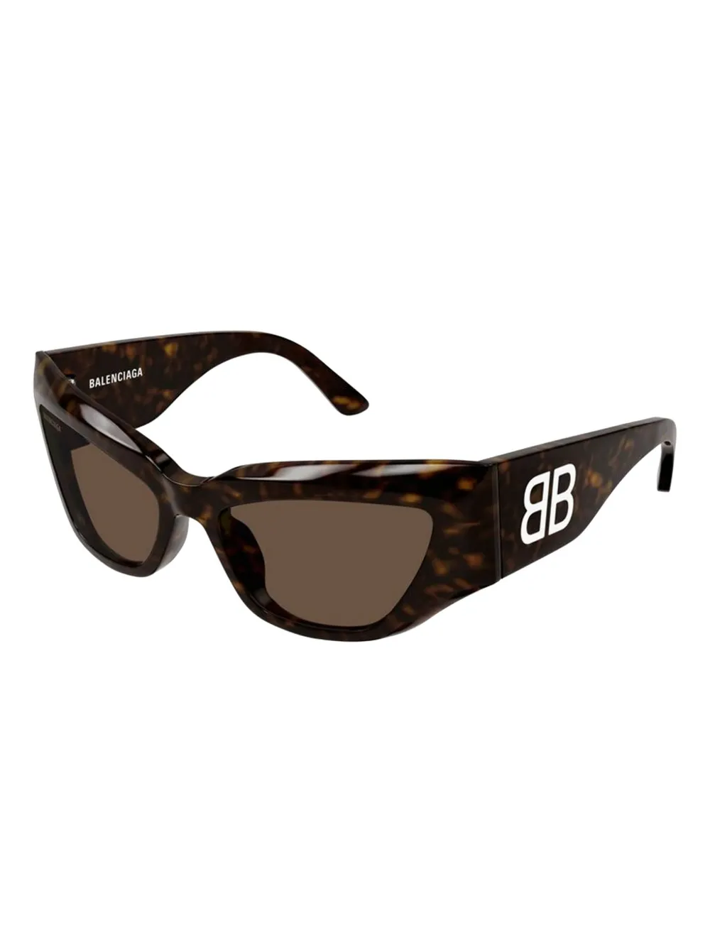 Balenciaga Eyewear BB logo geometric sunglasses - Bruin