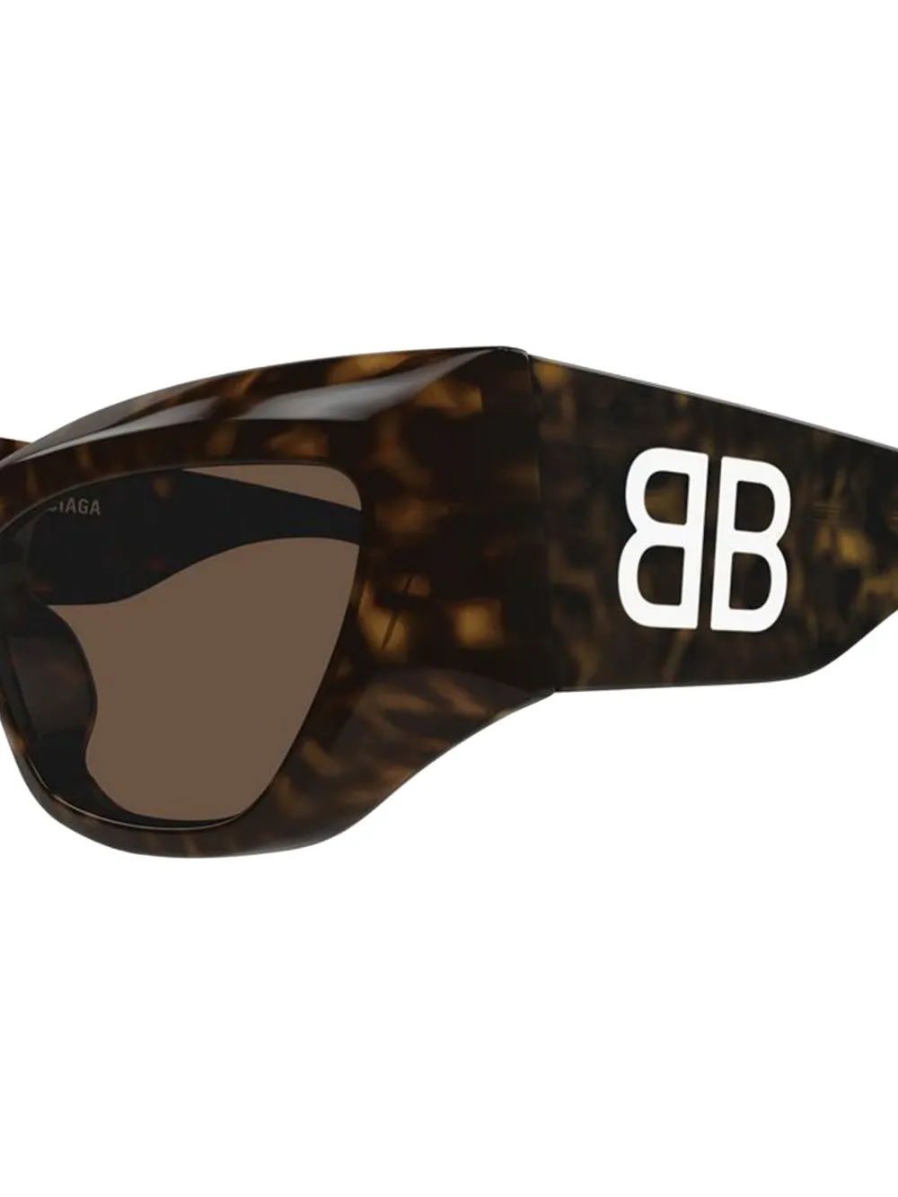 Balenciaga Eyewear Zonnebril met geometrisch montuur en BB logo Bruin
