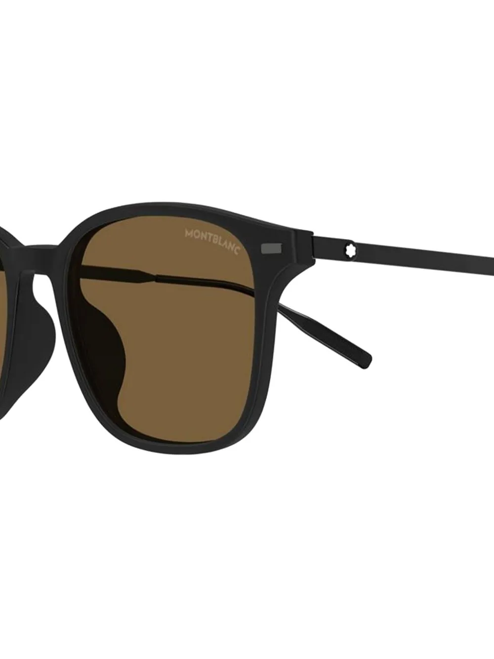  Montblanc Square-frame Sunglasses - Black 