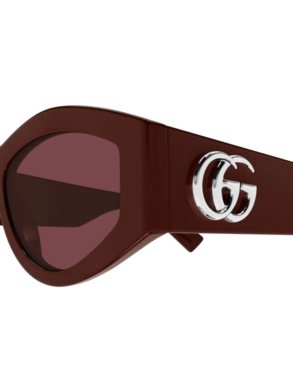 Gucci Eyewear Zonnebril met geometrisch montuur Bruin