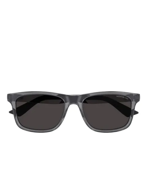 Montblanc grey rectangle-frame sunglasses