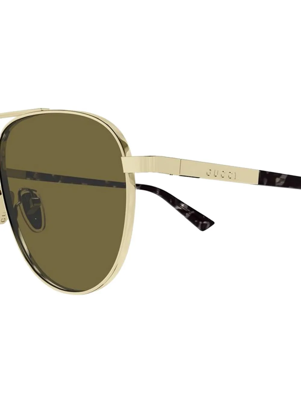 Gucci Eyewear Zonnebril met piloten montuur Goud