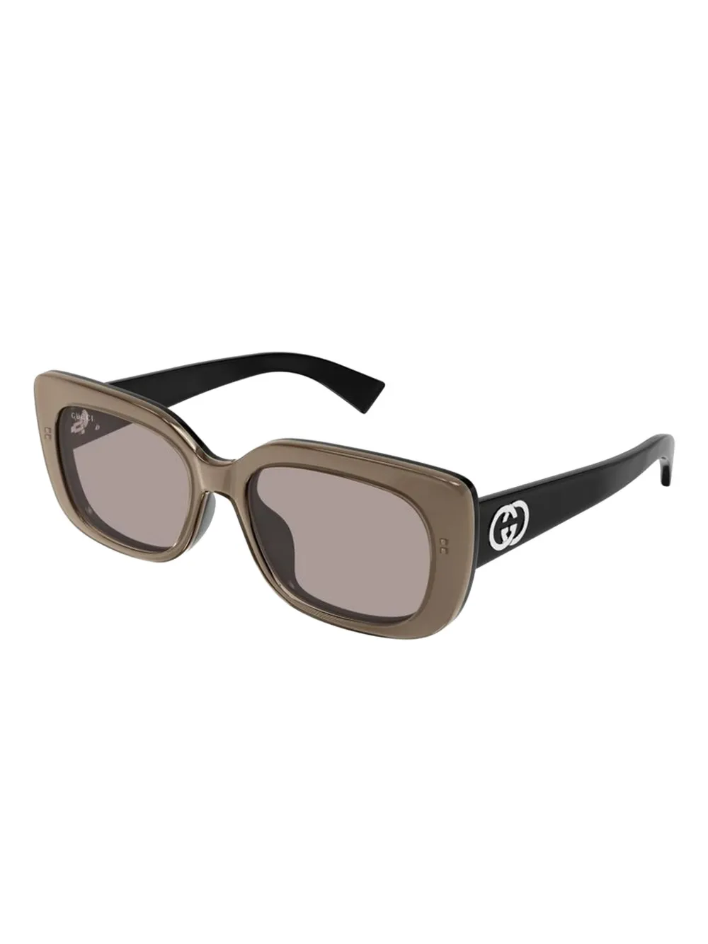 Gucci square-frame sunglasses - Beige