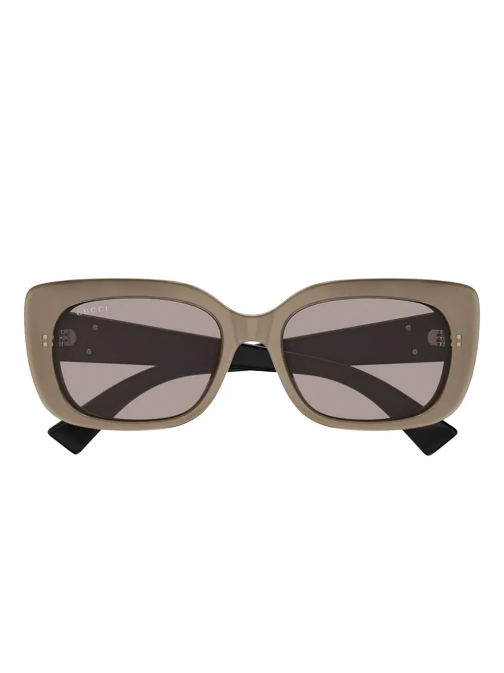 Gucci square-frame sunglasses - Nude