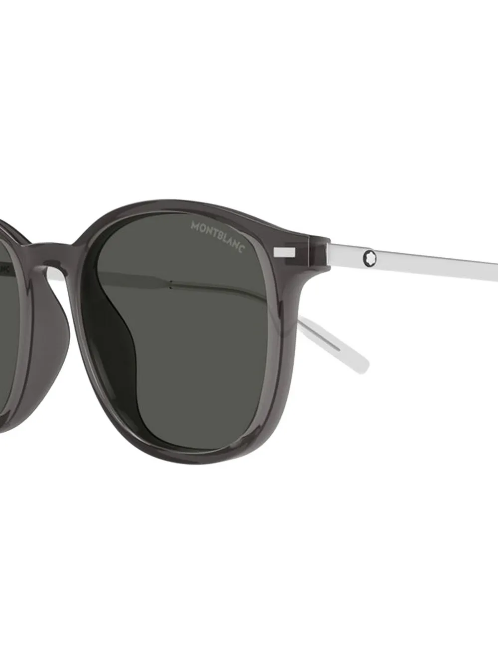  Montblanc Round-frame Sunglasses - Black 