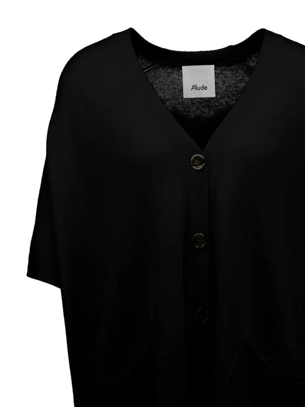 Allude Vest met knopen Zwart