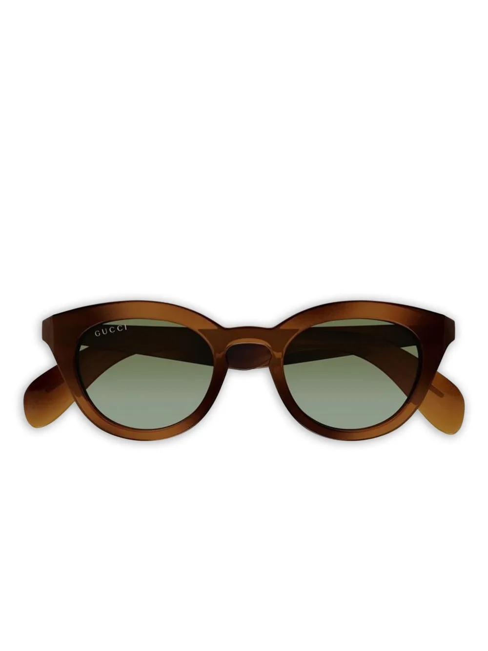 Gucci Eyewear Occhiali da sole tondi - Marrone