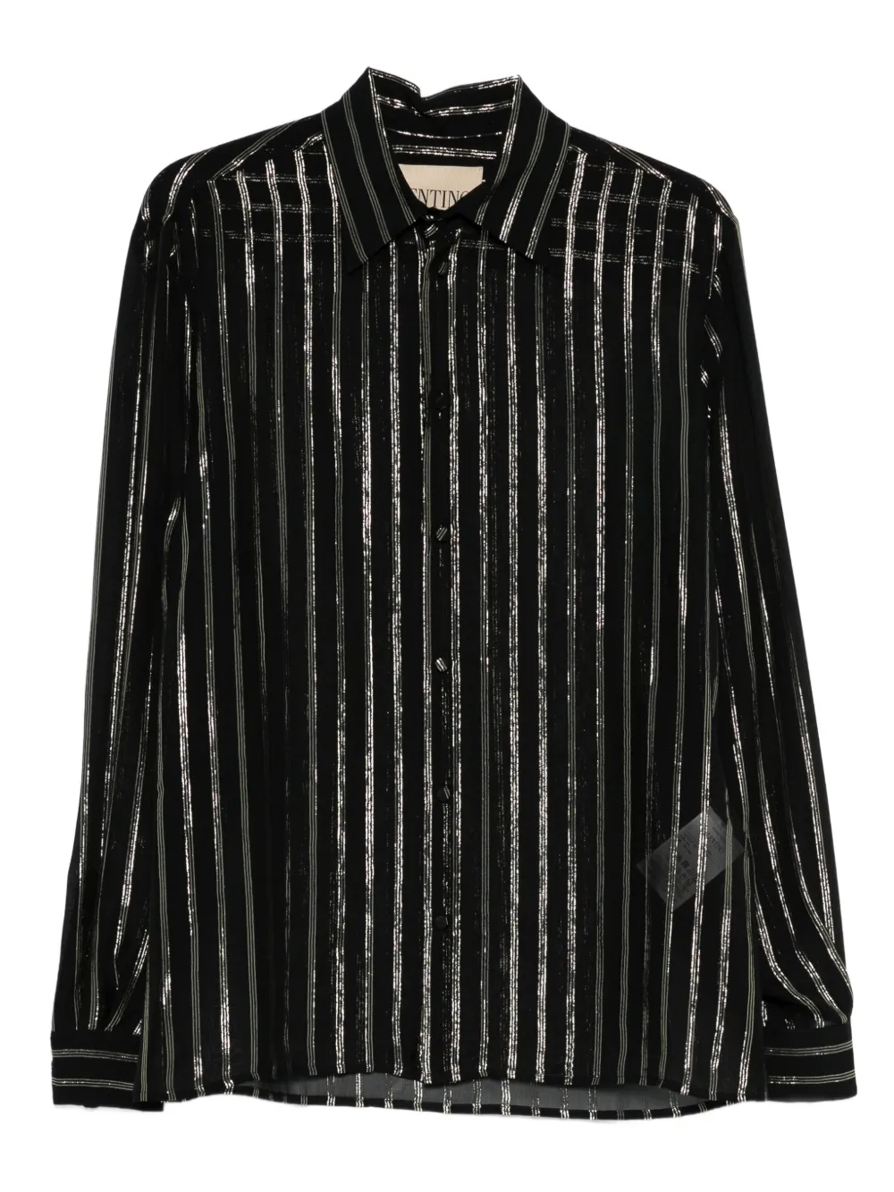 Valentino Garavani striped-pattern shirt - Nero