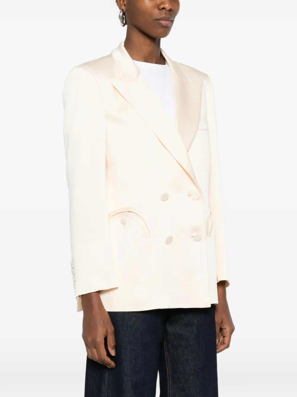  Blazé Milano Double-breasted Blazer - Neutrals 