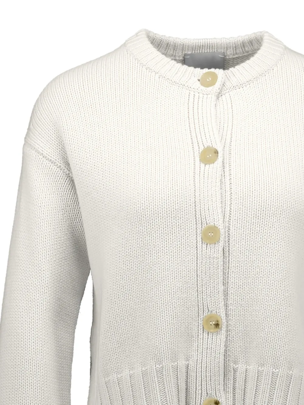  Allude Buttoned Cardigan - White 