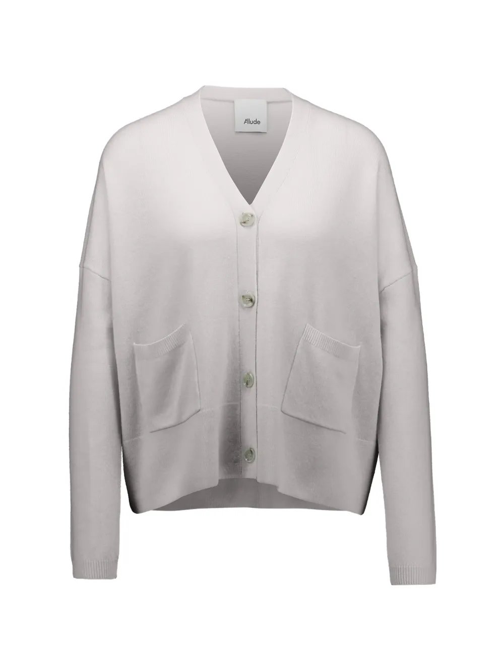 Allude buttoned pockets cardigan - Toni neutri