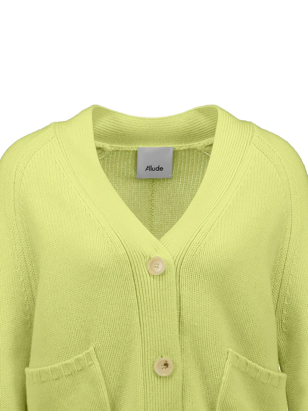  Allude V-neck Cardigan - Yellow 
