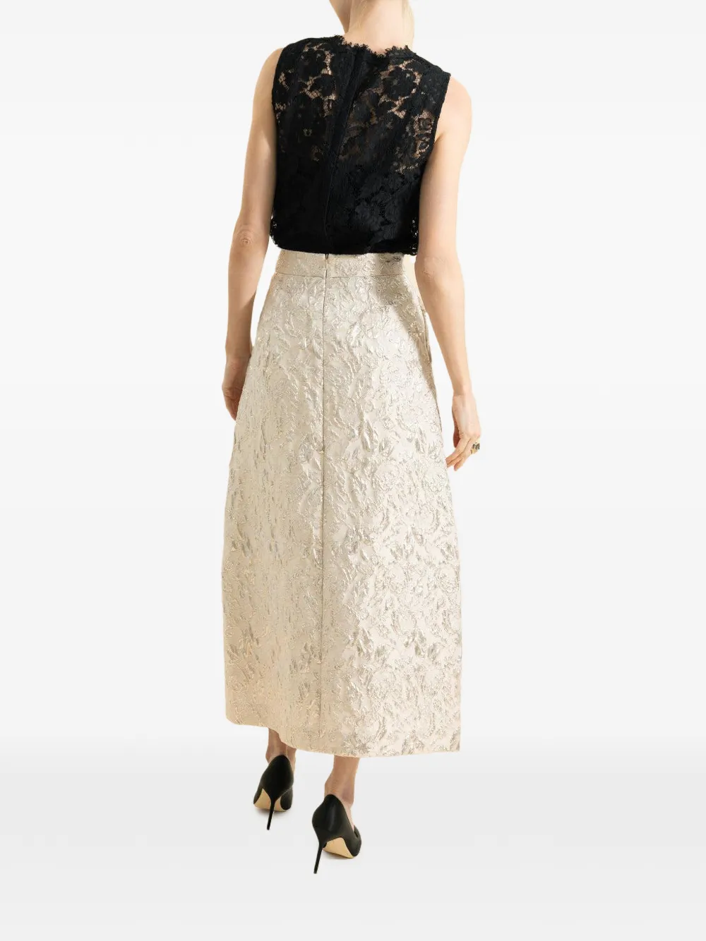 Venice Textured Midi Skirt