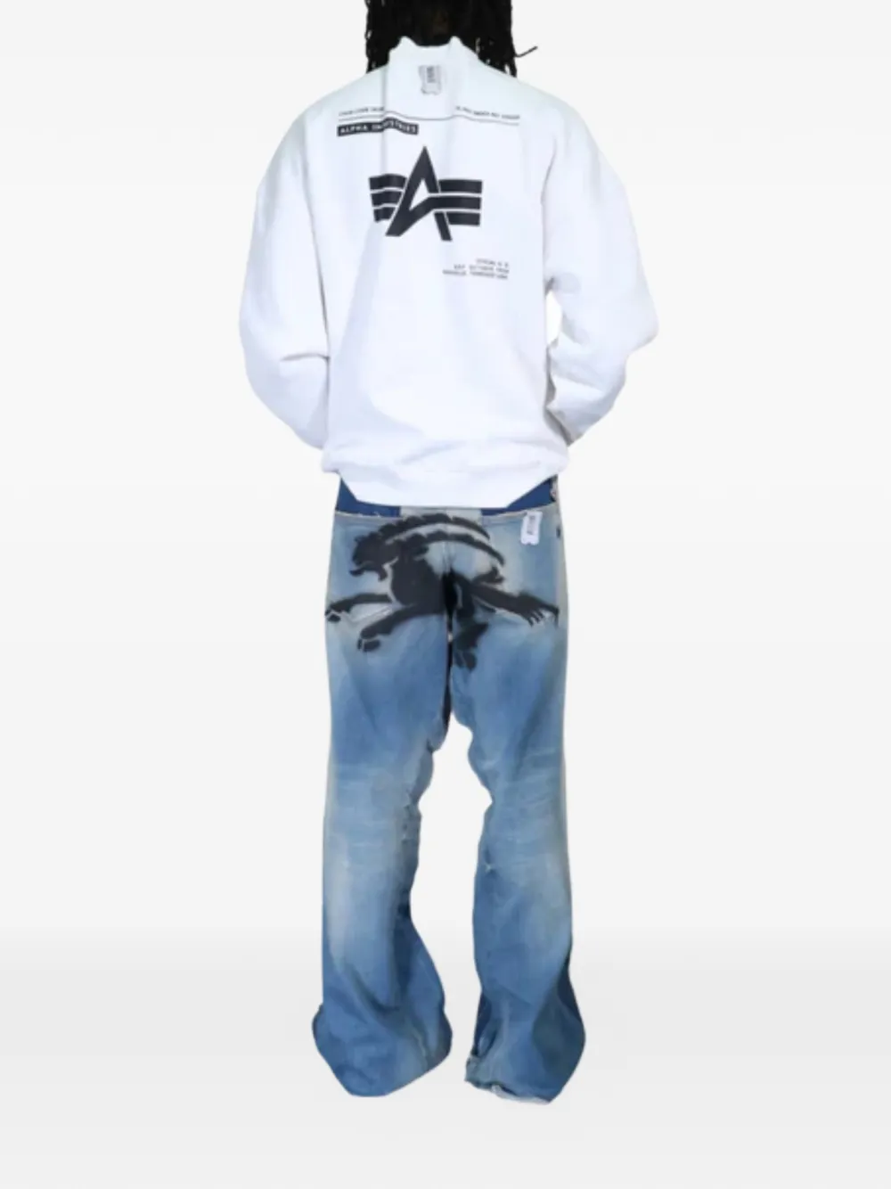 PROTOTYPES x Alpha Industries crew-neck sweatshirt - Wit