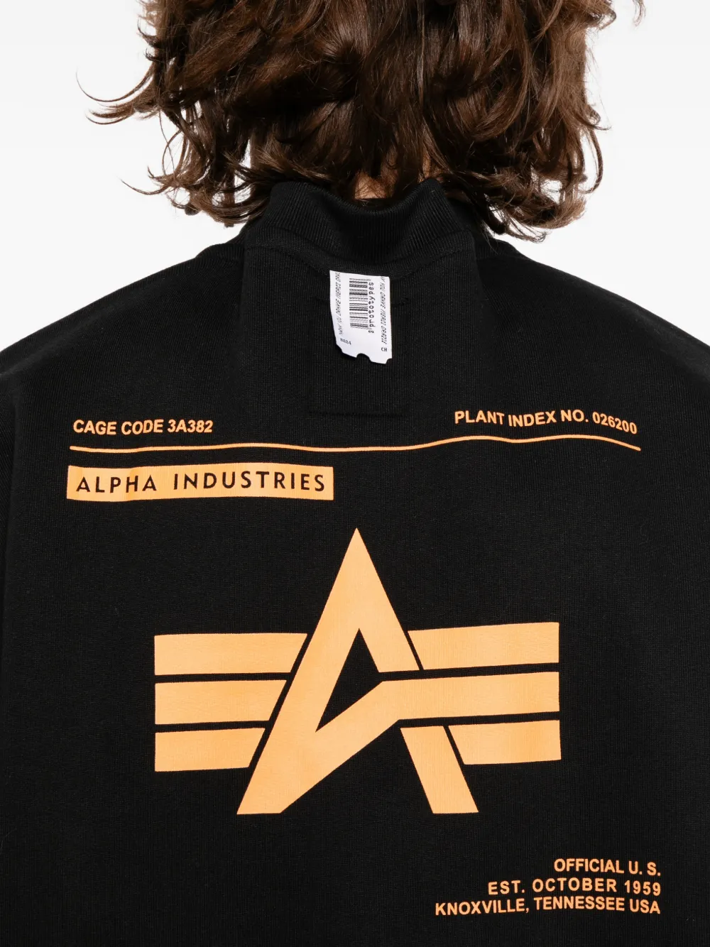 PROTOTYPES x Alpha Industries sweater met ronde hals Zwart