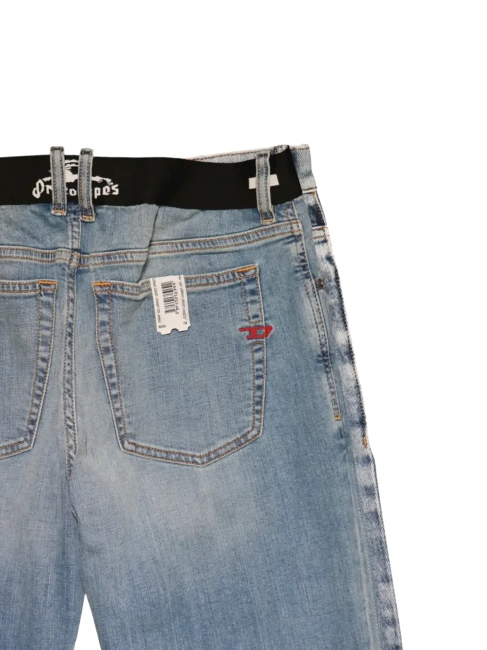 PROTOTYPES x Diesel jeans met split Blauw