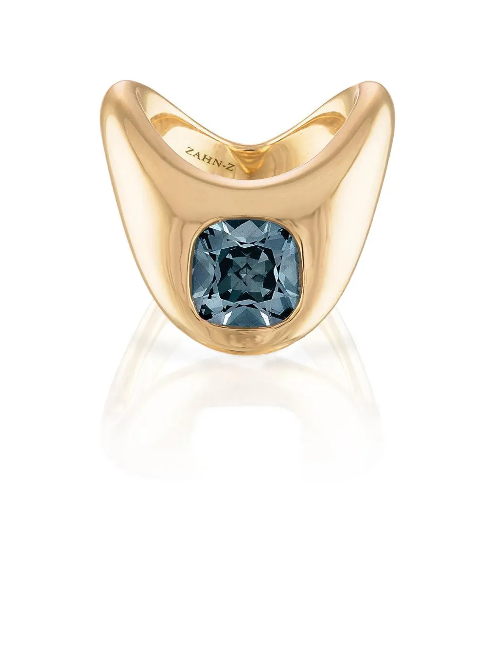 ZAHN-Z Zaha blue grey spinel 1.5 ct ring - Oro