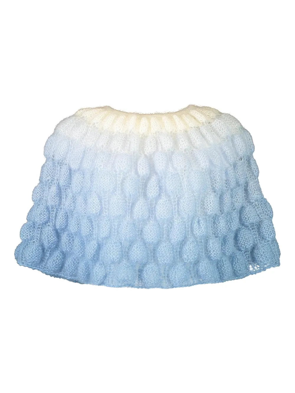 Letanne bubble tove poncho - Blu