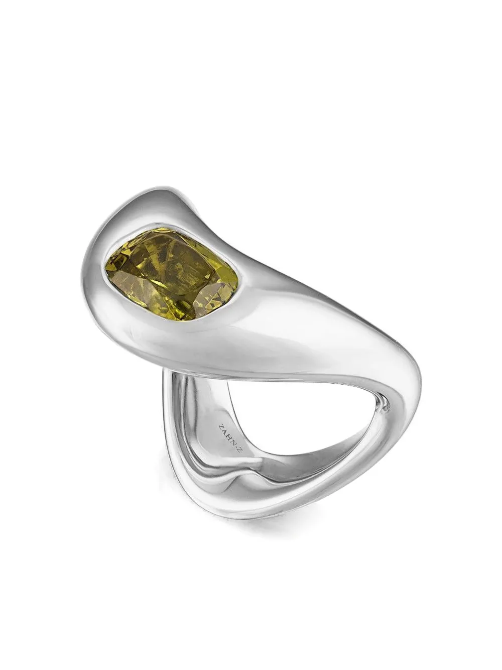  Zahn-z Mali Garnet Ring - Silver 