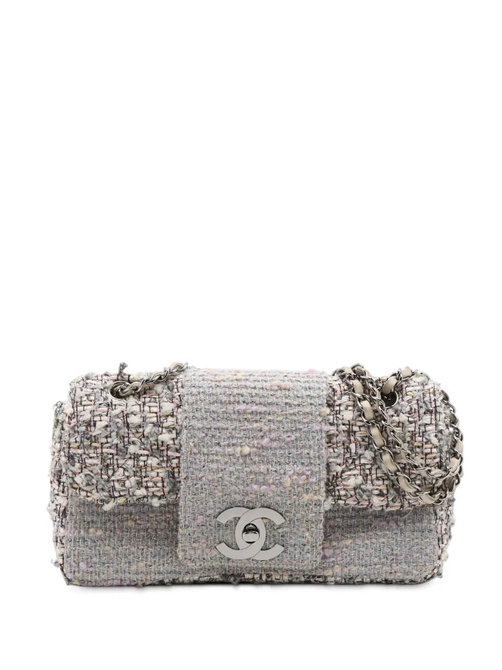 CHANEL Pre-Owned 2004-2005 Medium Tweed Fantasy Flap shoulder bag - Grigio