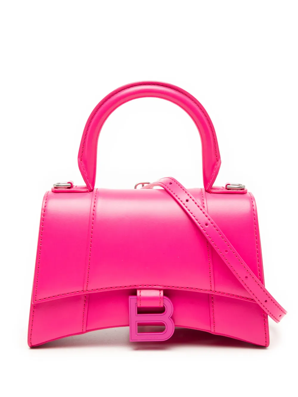 Balenciaga Pre-Owned 2020 XS Calfskin Hourglass Top Handle Bag satchel - Rosa