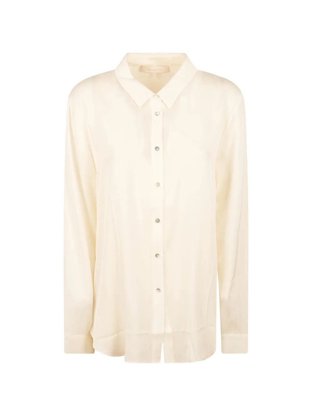 SILK95FIVE long-sleeve button-down shirt - Toni neutri