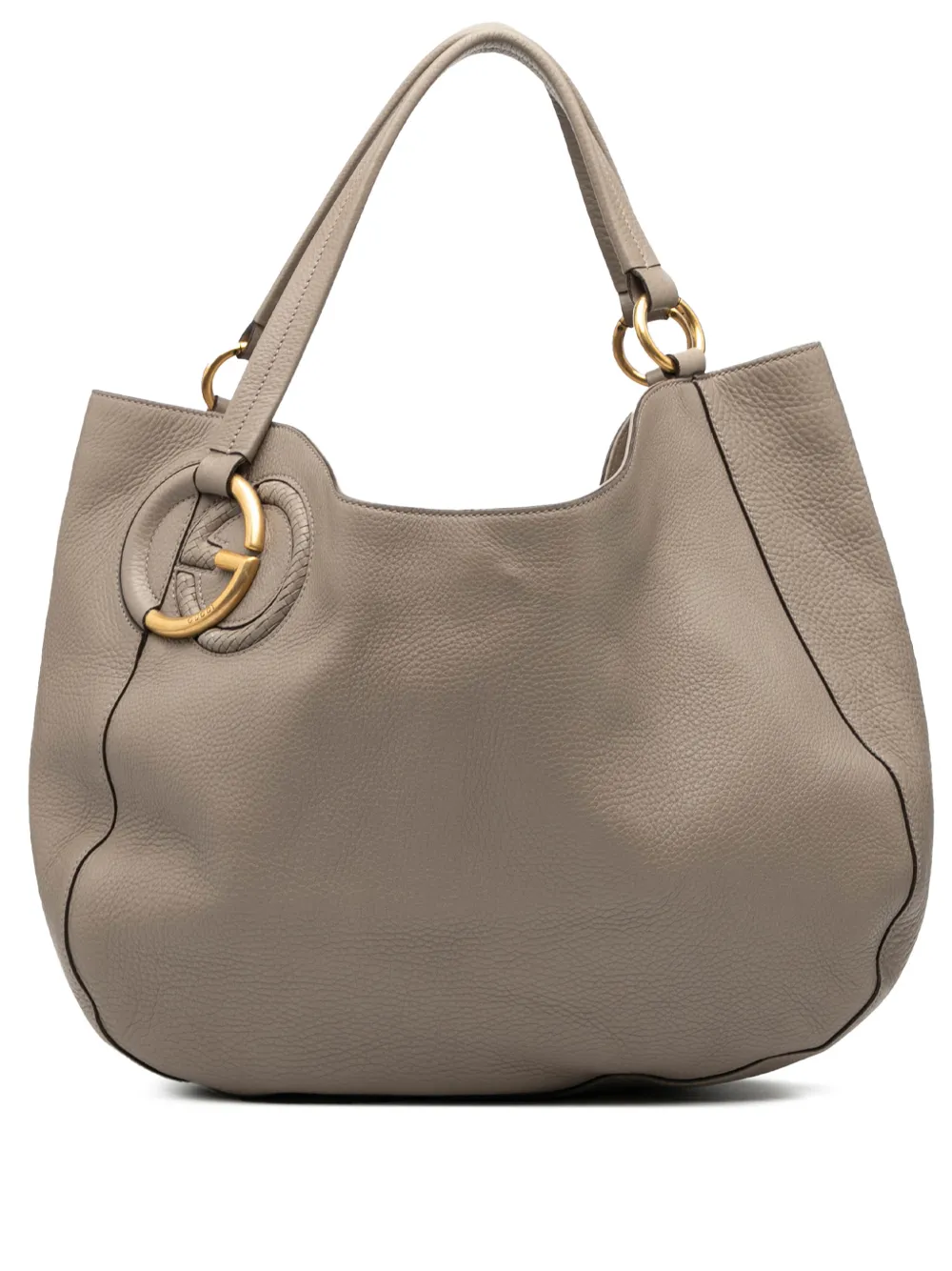 Gucci Pre-Owned 2000-2015 Medium Pebbled Calfskin Twill tote bag - Marrone