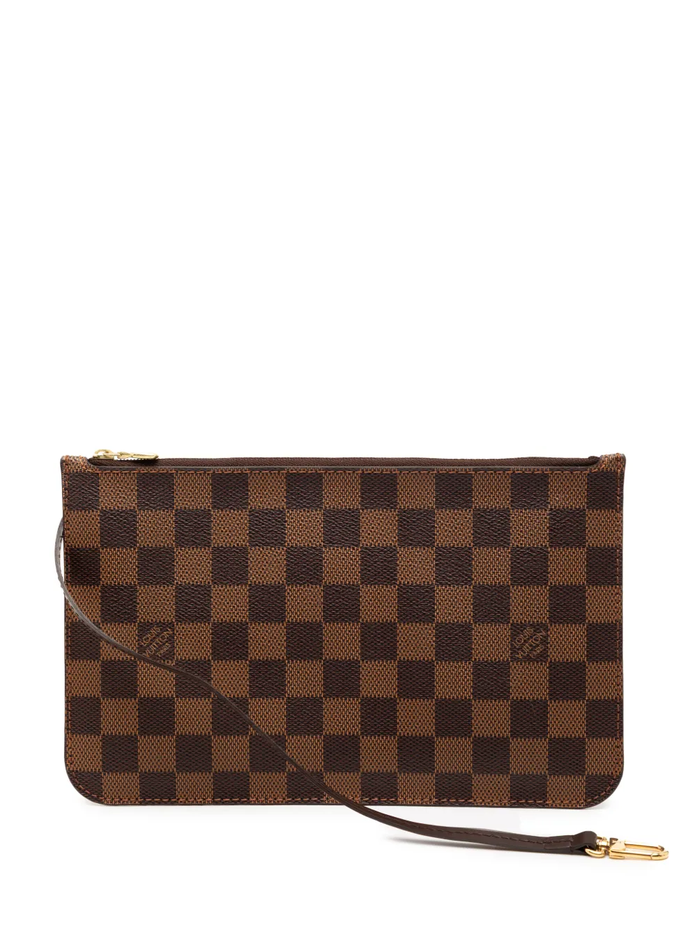 Louis Vuitton Pre-Owned 2015 Damier Ebene Neverfull MM pouch - Marrone