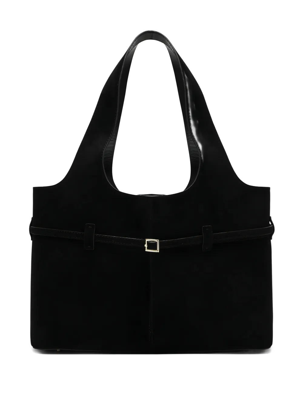 Manu Atelier Borsa tote Cambon Cabas in pelle scamosciata - Nero
