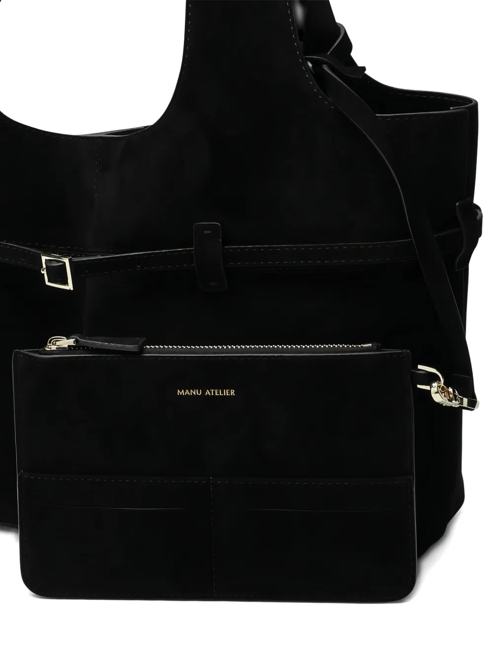 Cambon Cabas Suede Tote Bag