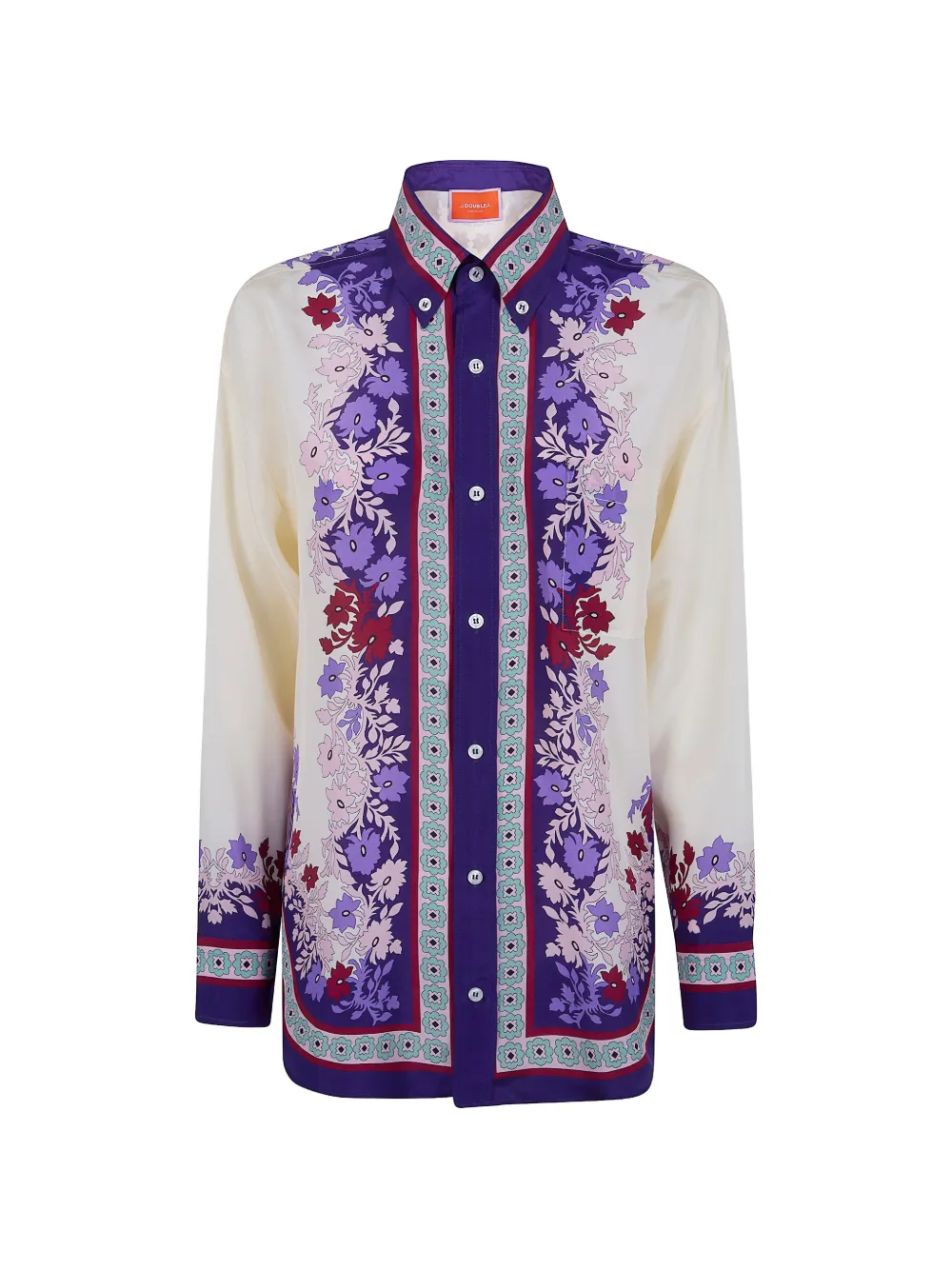 La DoubleJ floral-print shirt - Toni neutri