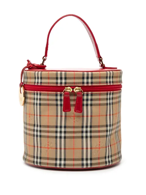Burberry Pre-Owned 20th Century Haymarket Check Canvas vanity bag
