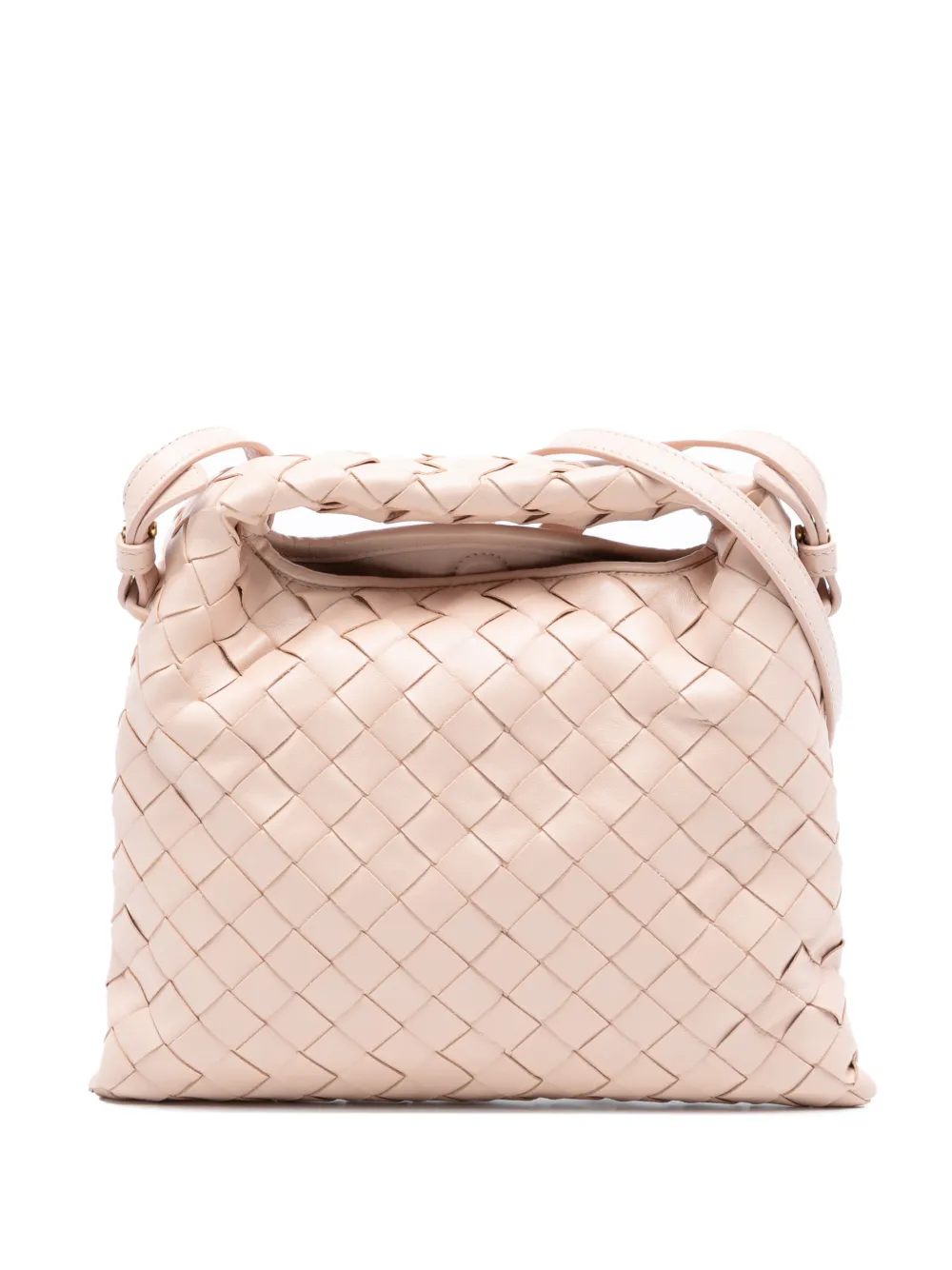 Bottega Veneta Pre-Owned 2012-2025 Mini Calfskin Intrecciato Hop satchel - Rosa