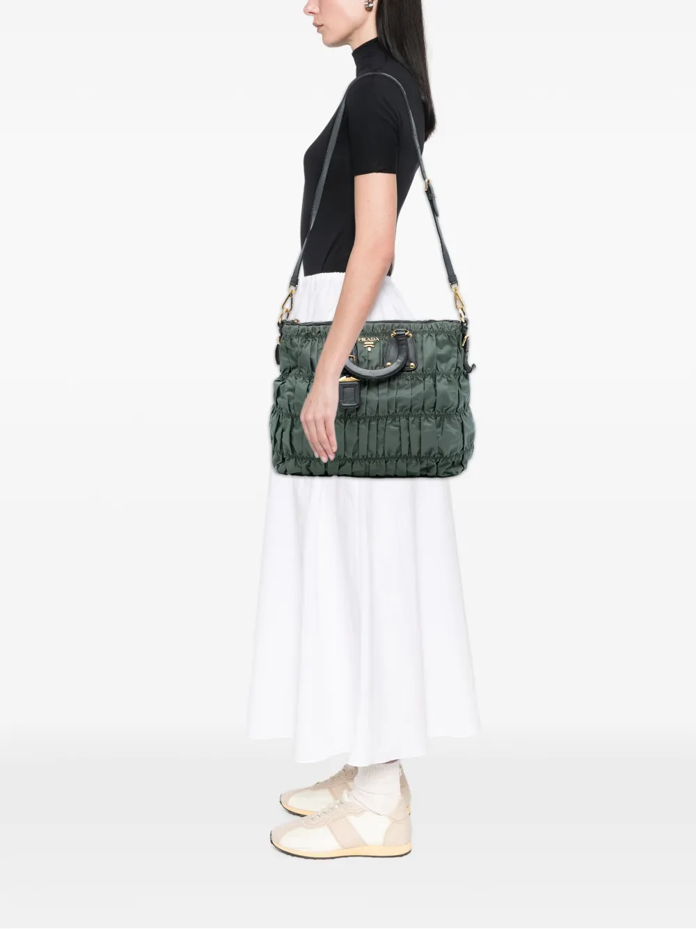 Prada Pre-Owned 2010-2025 Tessuto Gaufre Tote satchel | Pre-Owned | Image 2