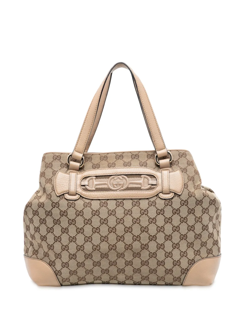 Gucci Pre-Owned 2016-2025 Medium GG Canvas Web Dressage tote bag - Marrone