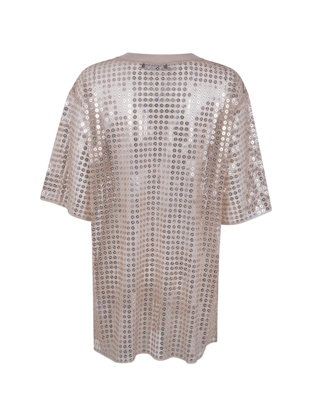 Fabiana Filippi T-shirt met pailletten Beige