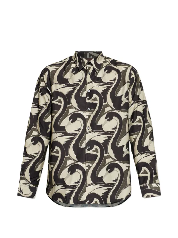 Paul Smith プリント シャツ | ブラック | FARFETCH JP