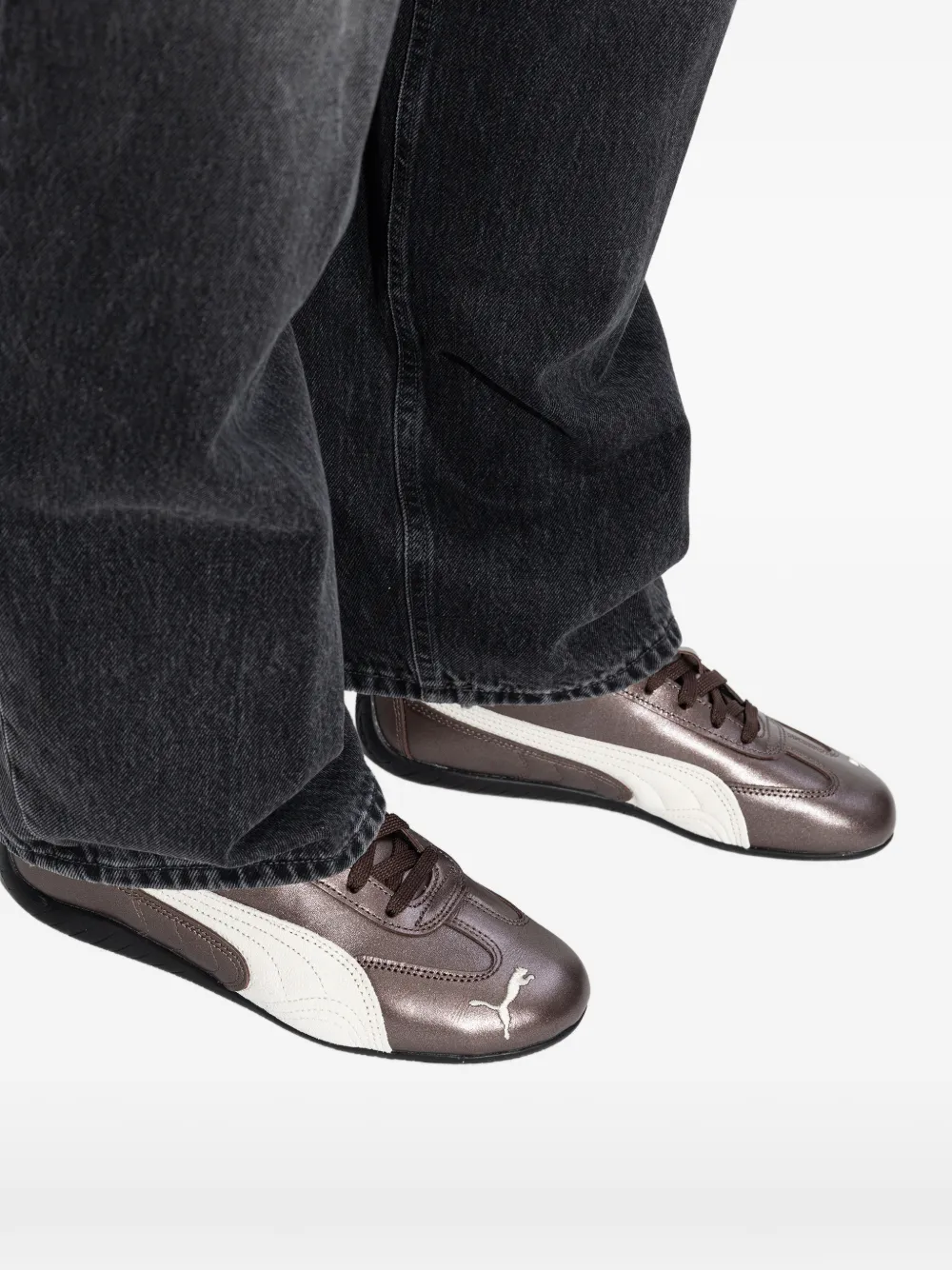 PUMA Speedcat sneakers met logodetail Bruin