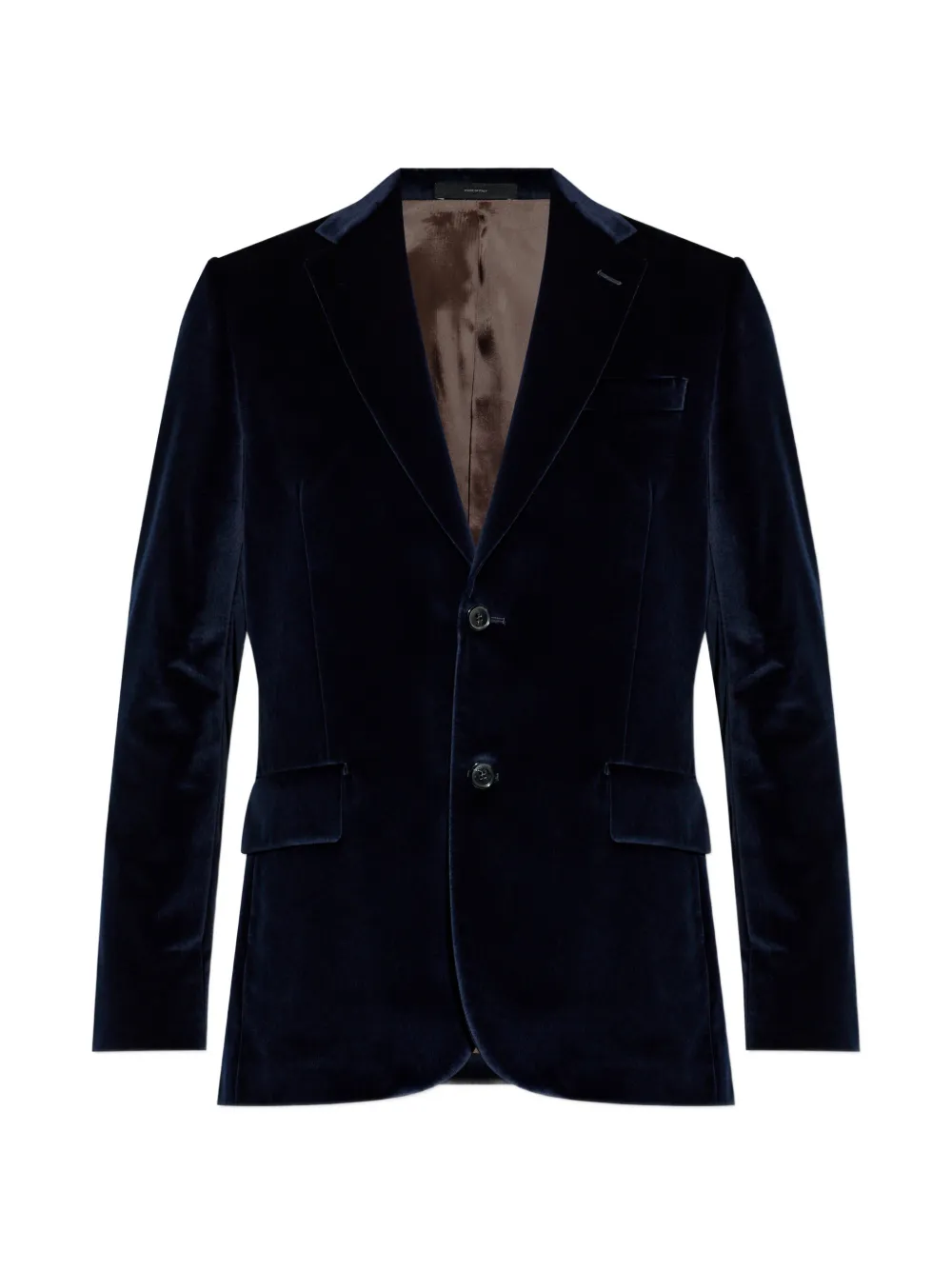 Paul Smith The Brierley velvet notched jacket - Blu