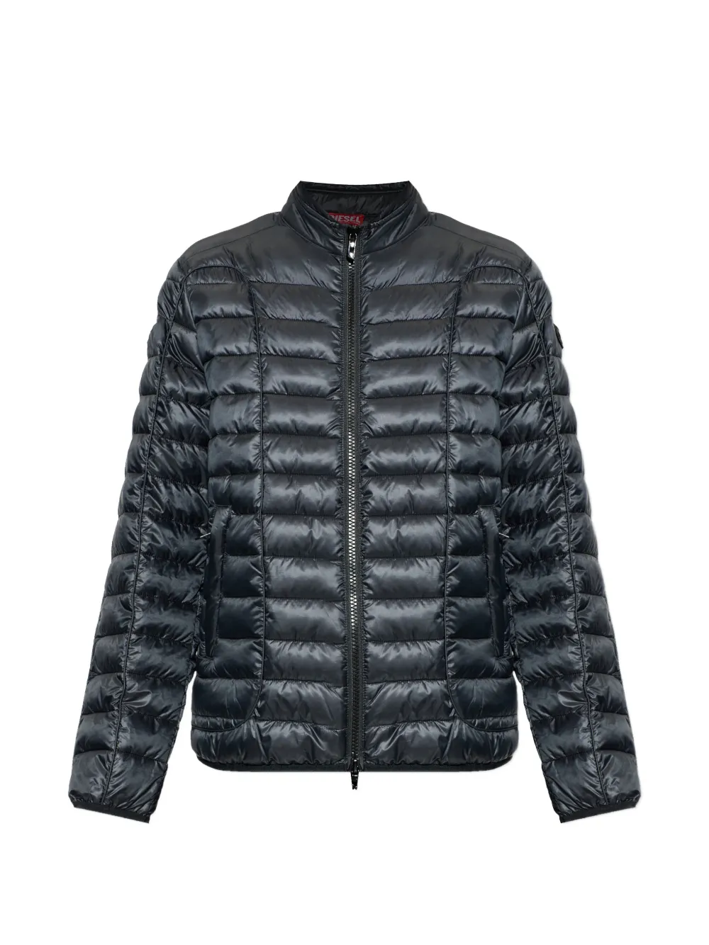 Diesel quilted zip jacket - Nero