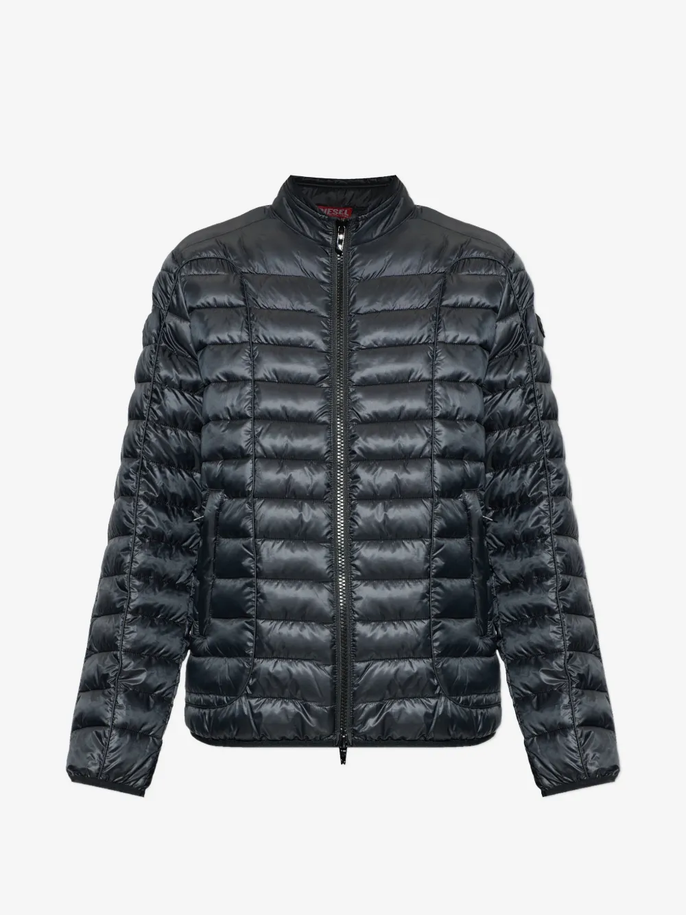 Diesel quilted zip jacket | Black | Image 1