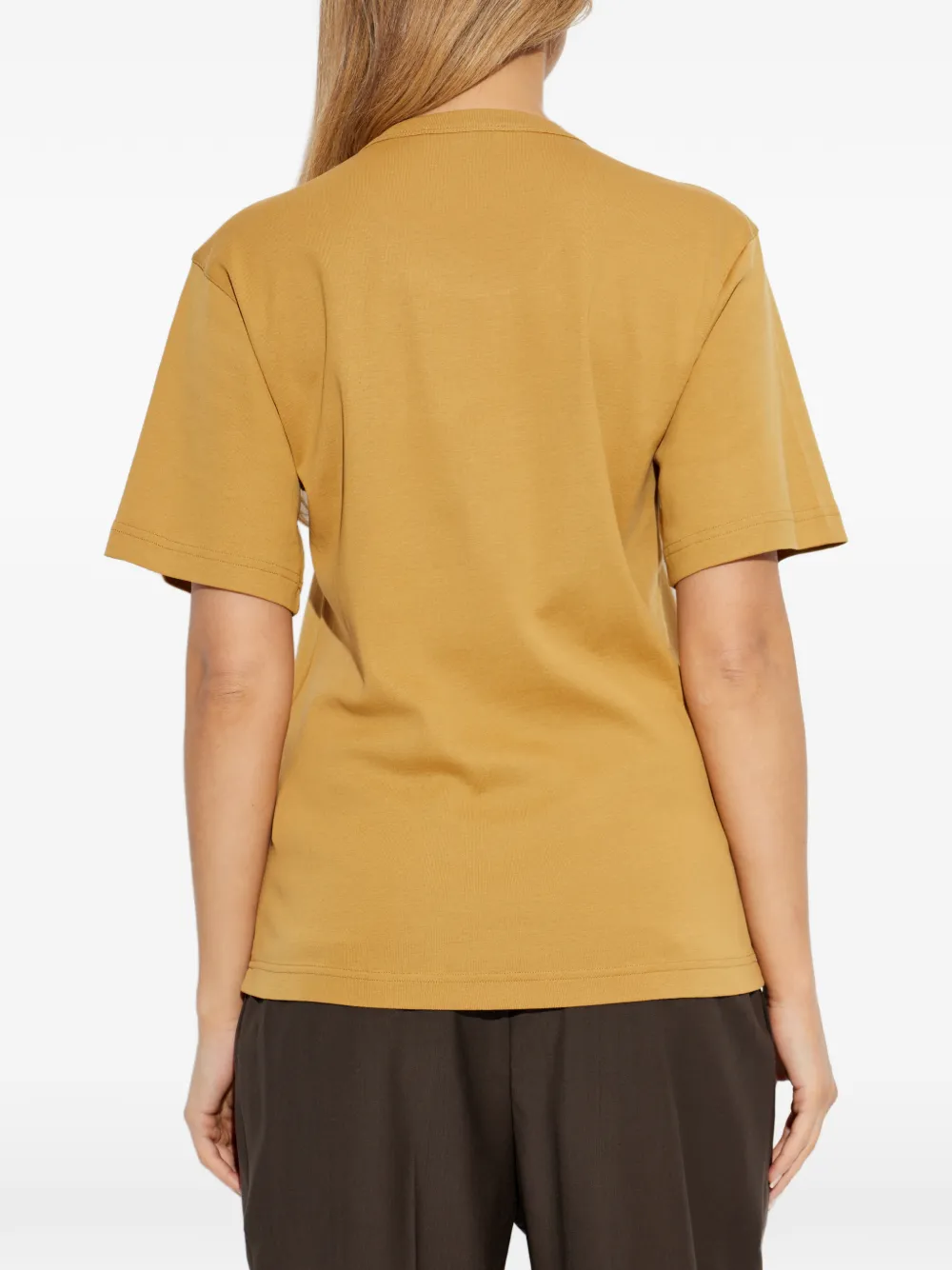 LEMAIRE T-shirt met korte mouwen en ronde hals Geel